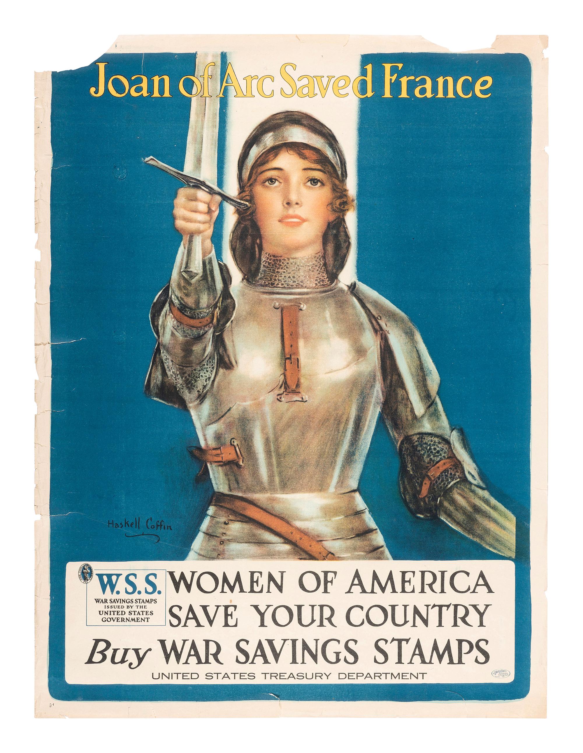 [WORLD WAR I]. A group of 4 posters encouraging people to buy War Savings Stamps, comprising: