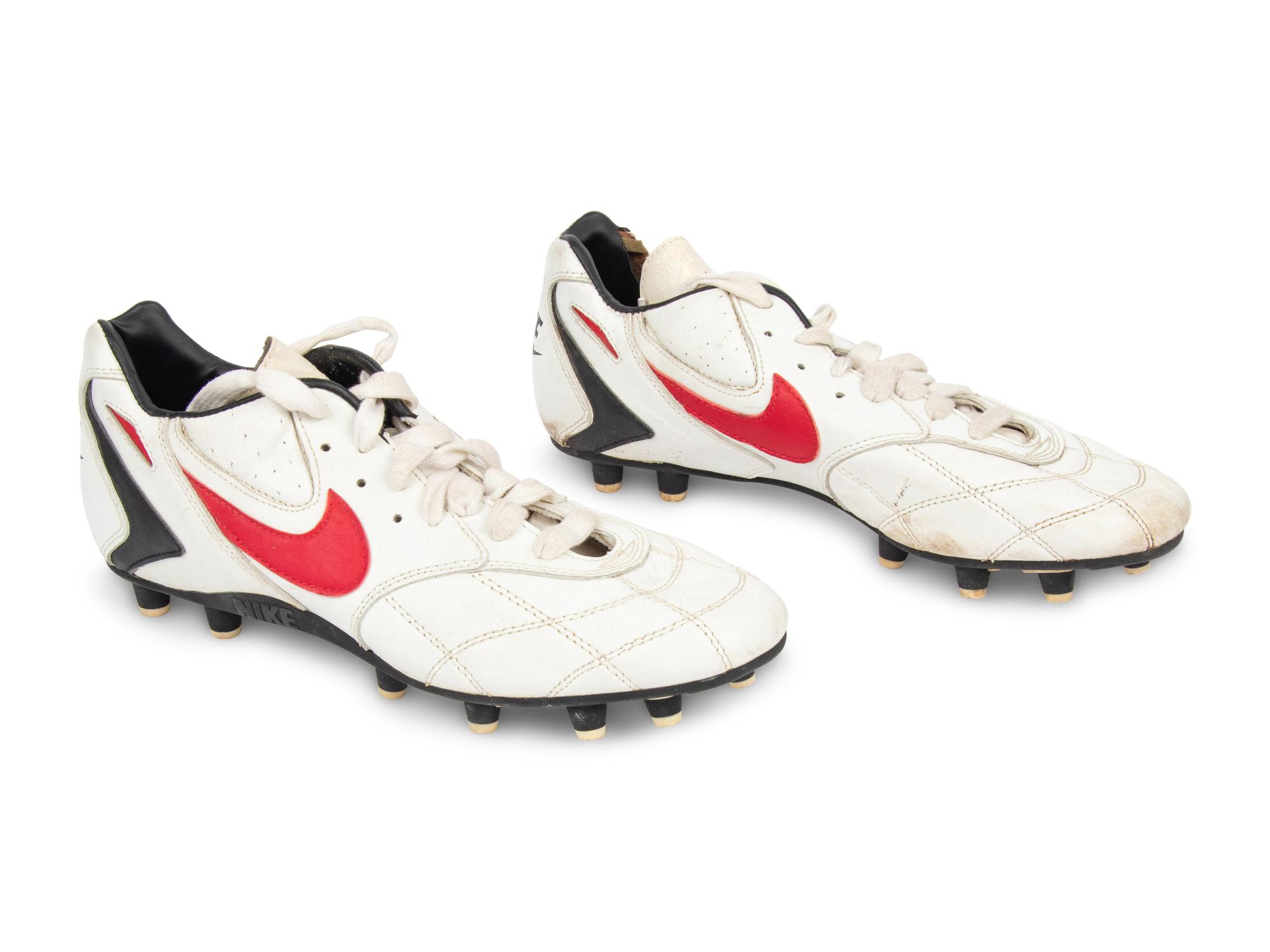 A Pair of Jerry Rice Nike Football Cleats