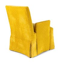 A Pair of George Smith La Rizza Armchairs with Custom Upholstery