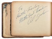 [AUTOGRAPHS]. Two autograph books owned by Chicago club owner Ruth Farley, signed by musicians, actors, and others of note including Cab Calloway, Mae West, Duke Ellington, and Mary Pickford.