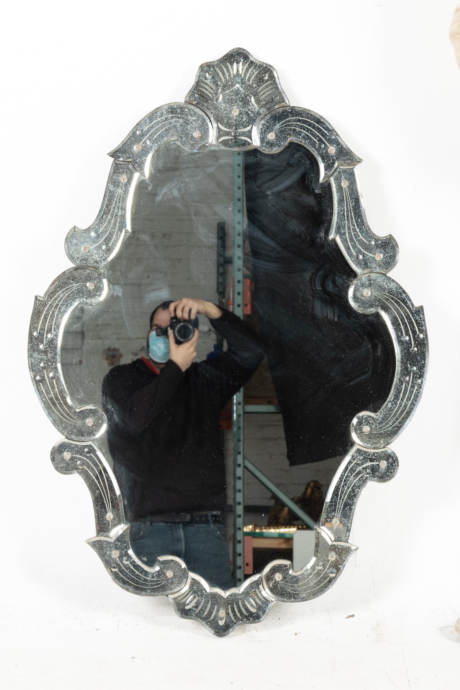 A Venetian Glass Mirror