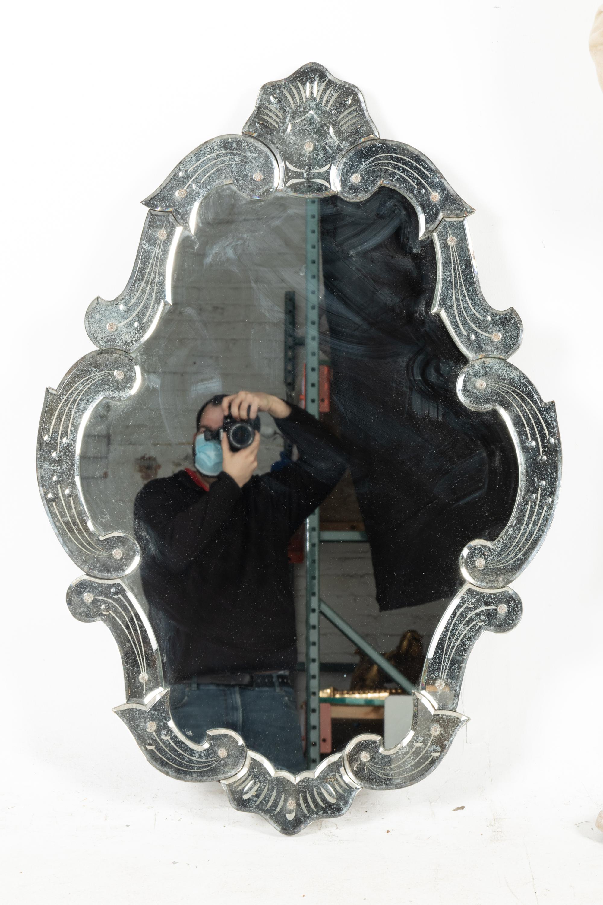 A Venetian Glass Mirror