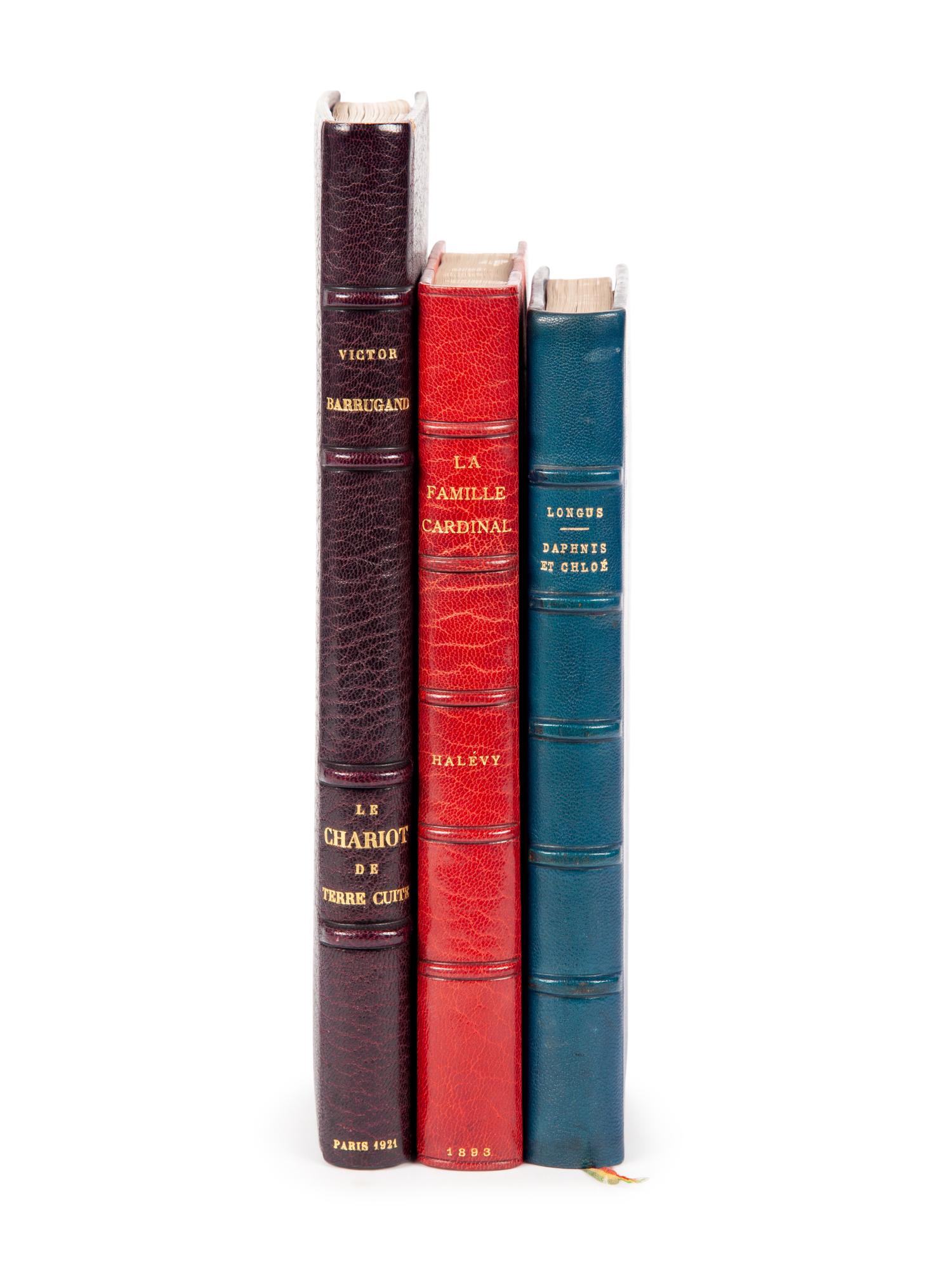 [BINDINGS]. A group of 3 finely-bound works, comprising: