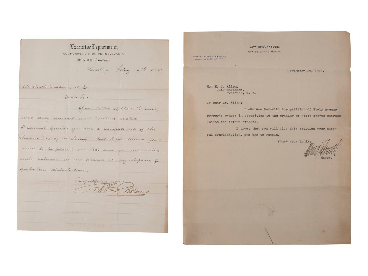 [AUTOGRAPHS]. Notable figures from the late 19th and early 20th-centuries.