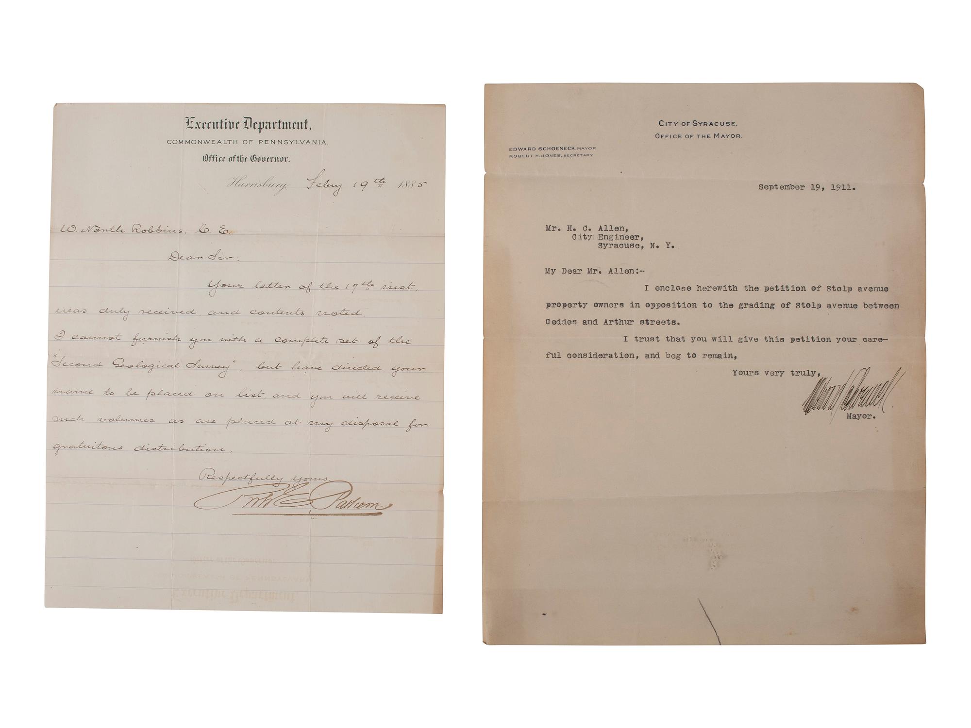 [AUTOGRAPHS]. Notable figures from the late 19th and early 20th-centuries.