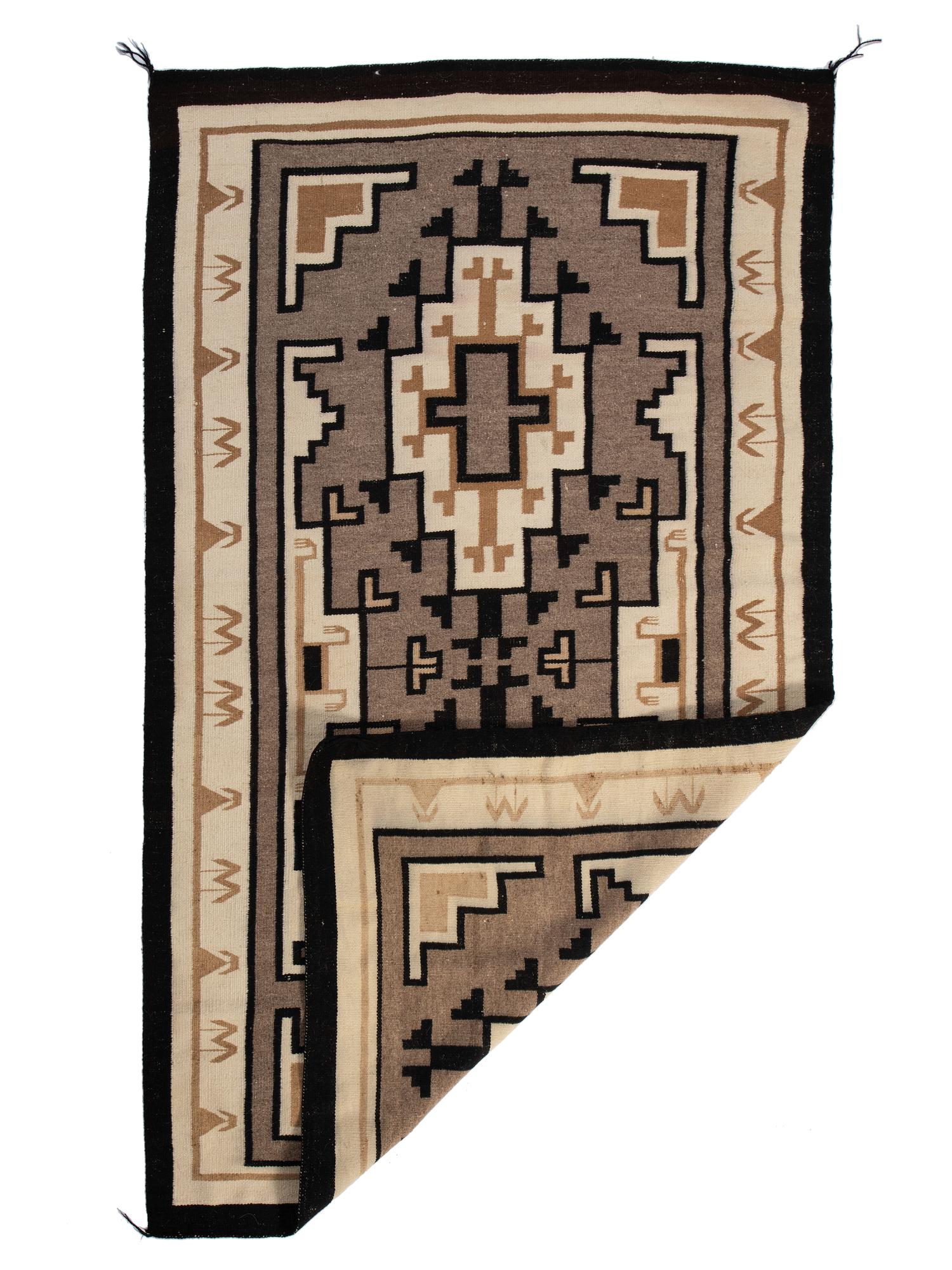 Navajo Two Grey Hills Weaving / Rug