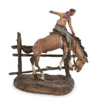 Cowboy on Bucking Bronco