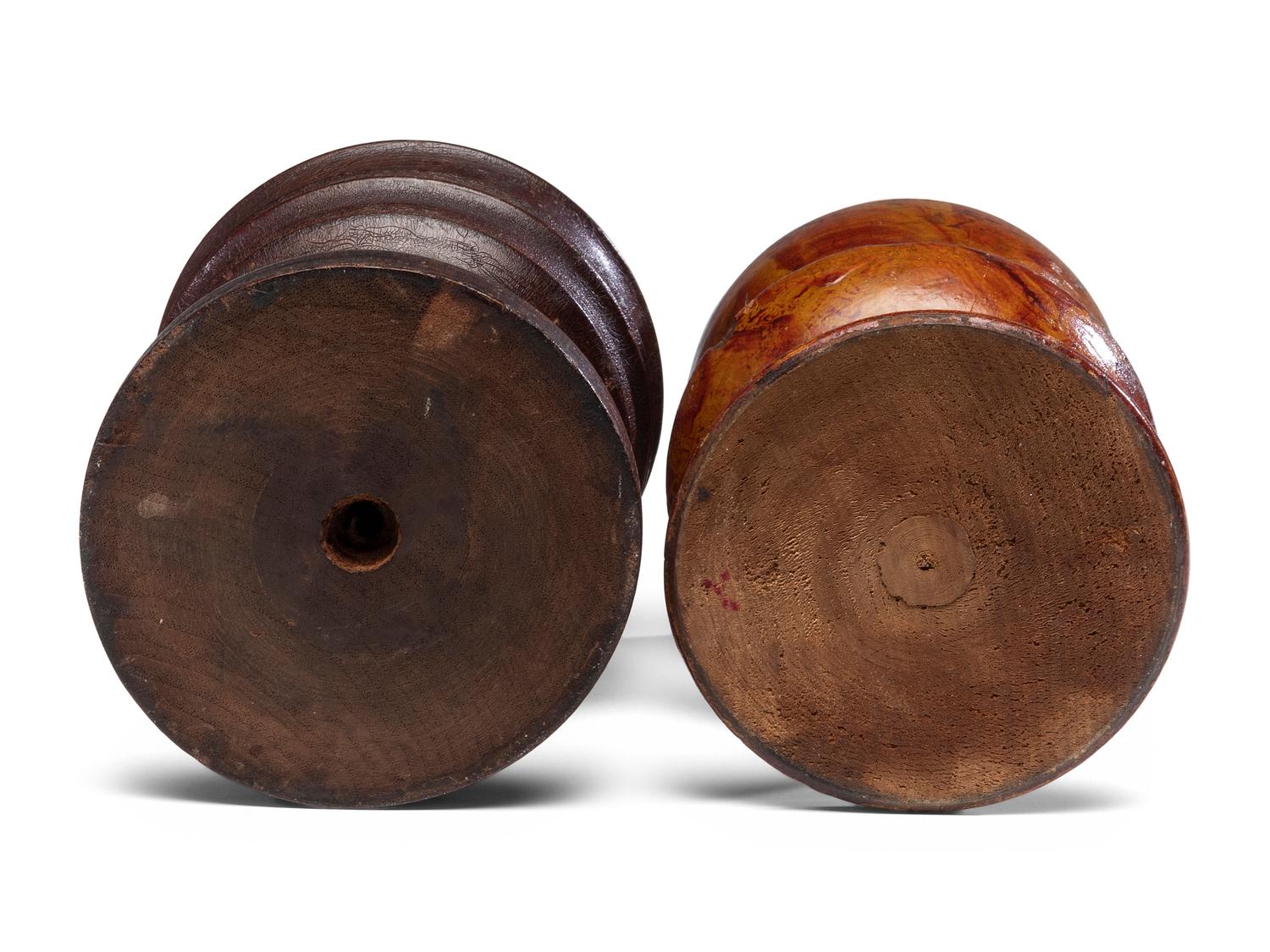 Two Treenware Chalices, 19th Century