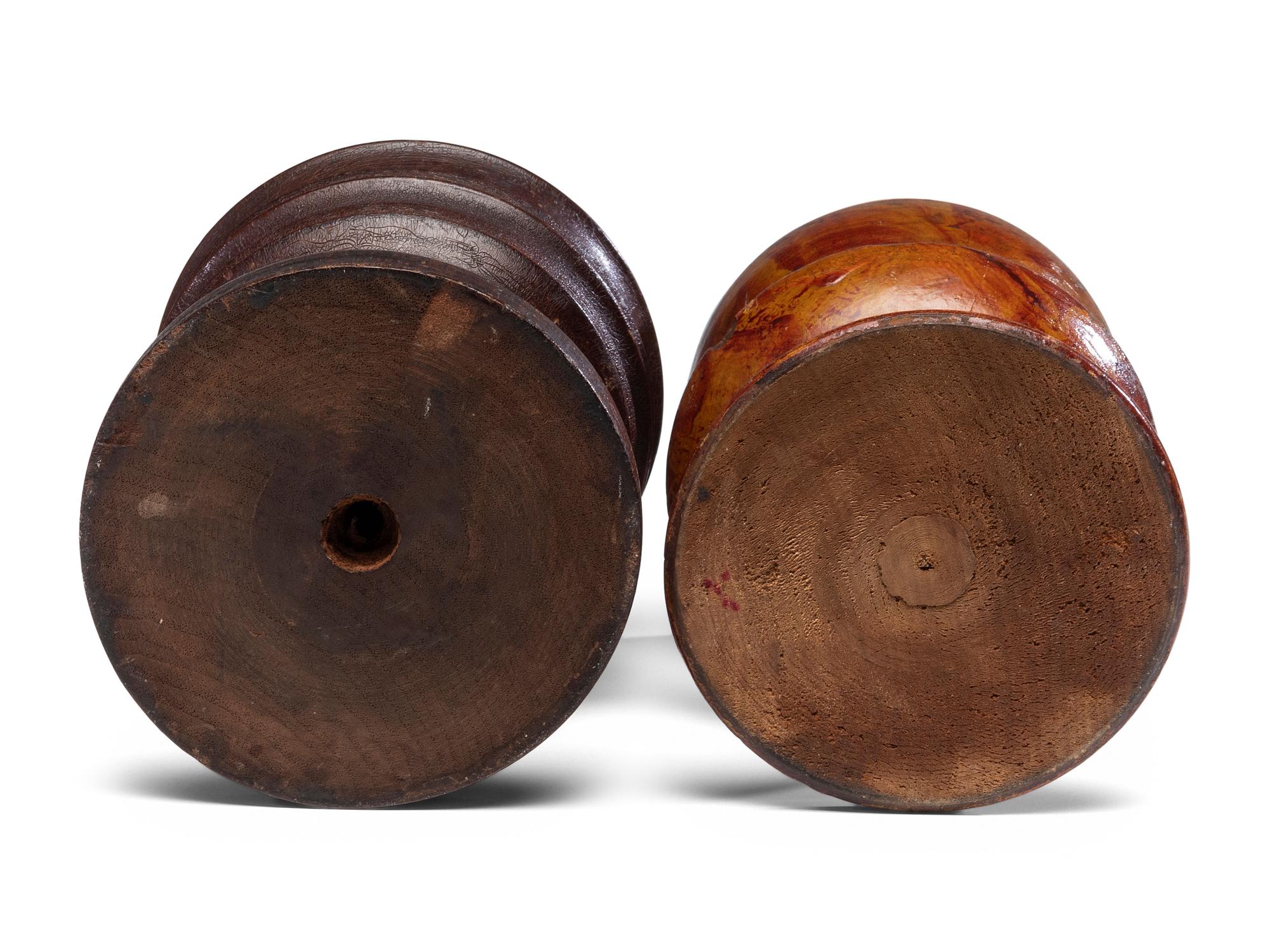 Two Treenware Chalices, 19th Century