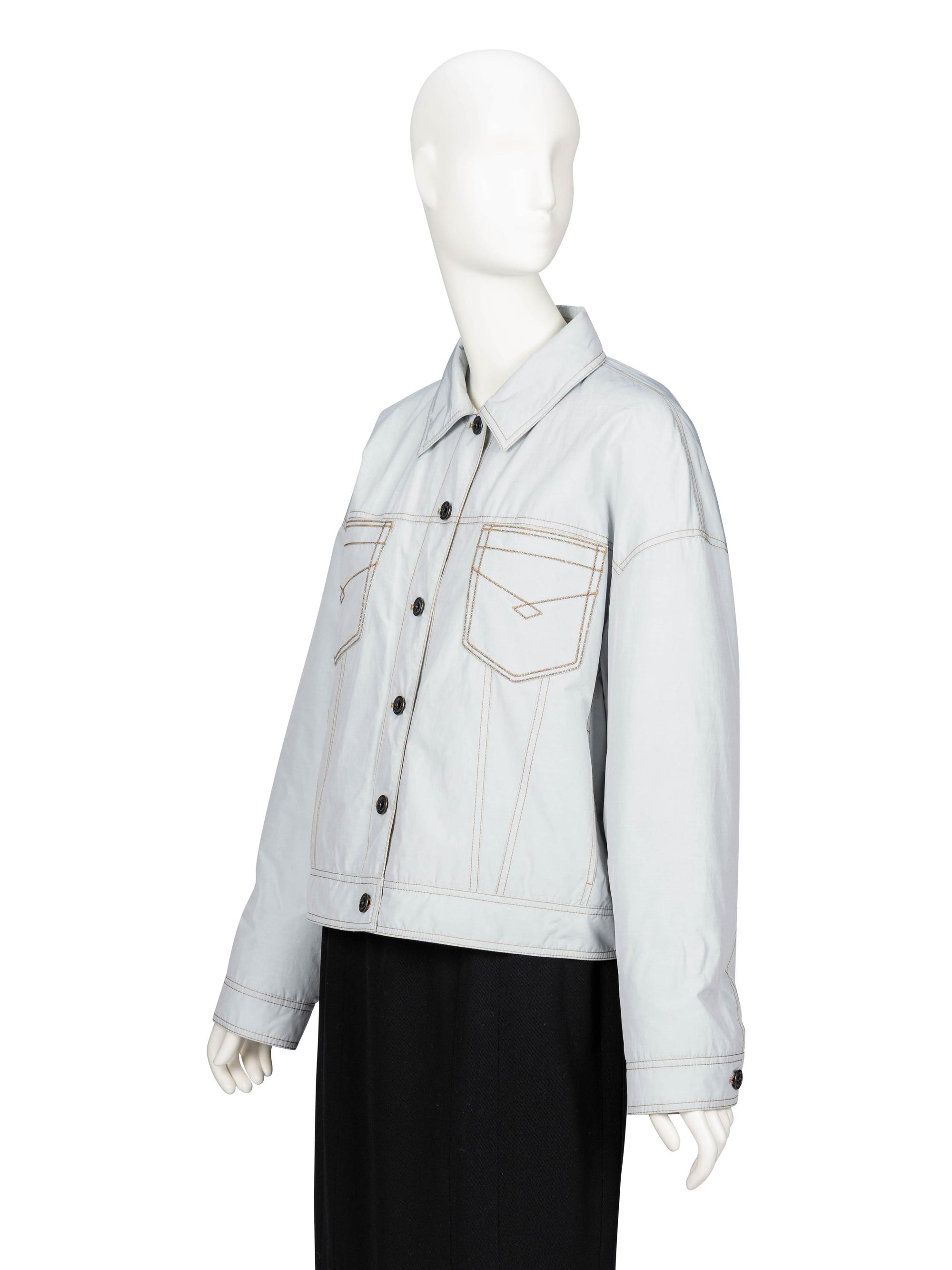 Brunello Cucinelli, Padded Taffeta Western Jacket