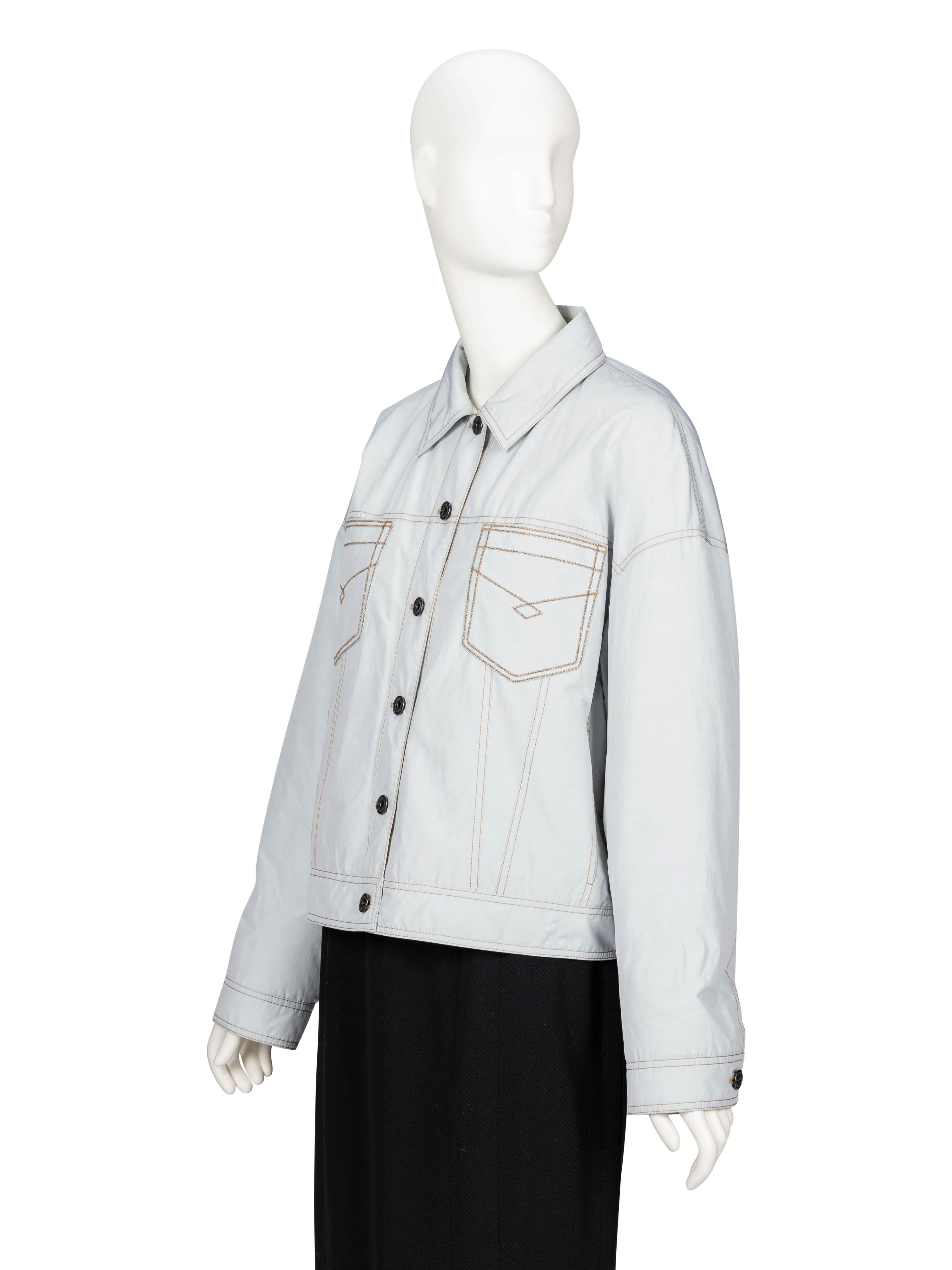 Brunello Cucinelli, Padded Taffeta Western Jacket