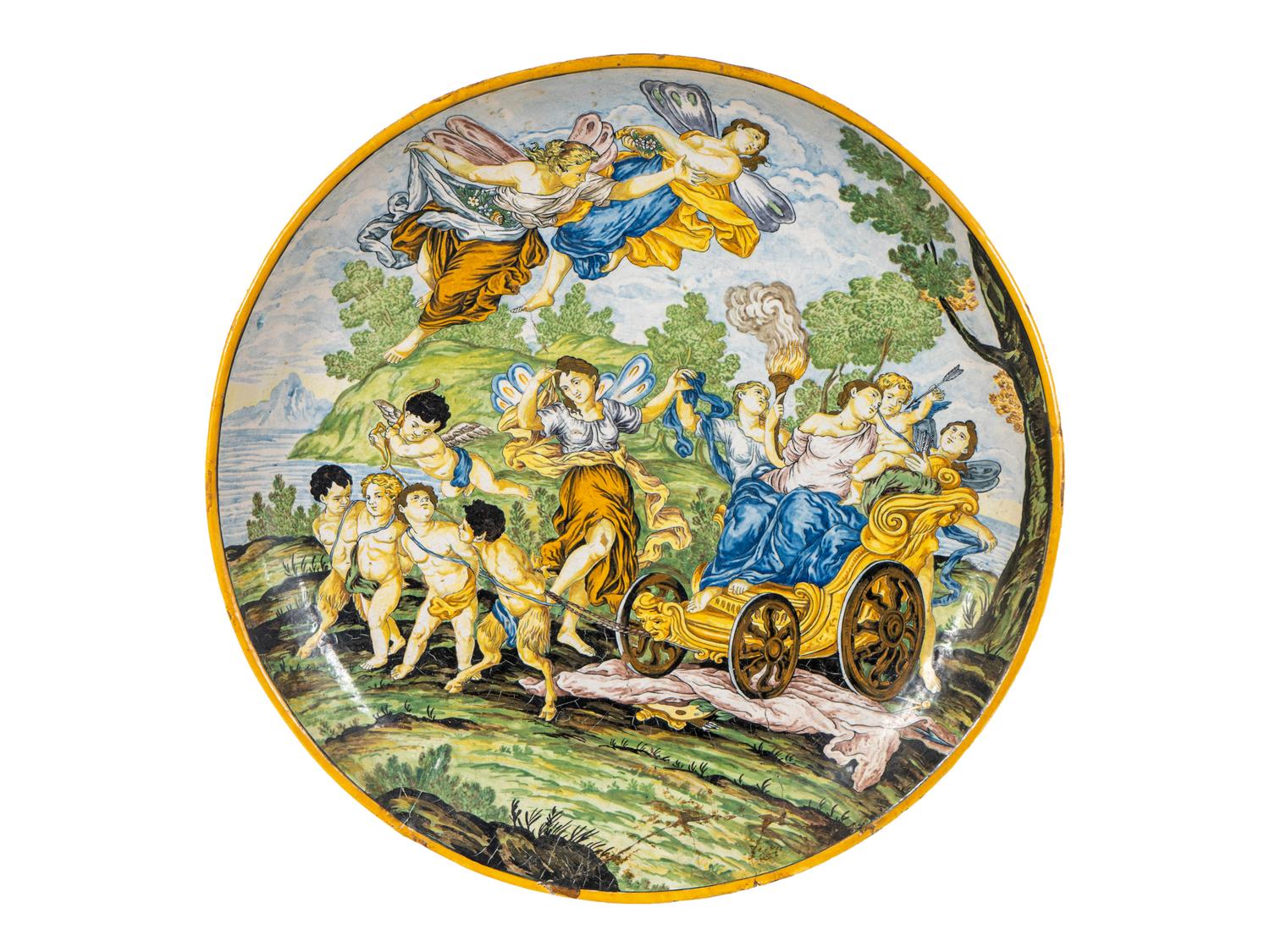 An Italian Majolica Charger — 19TH CENTURY