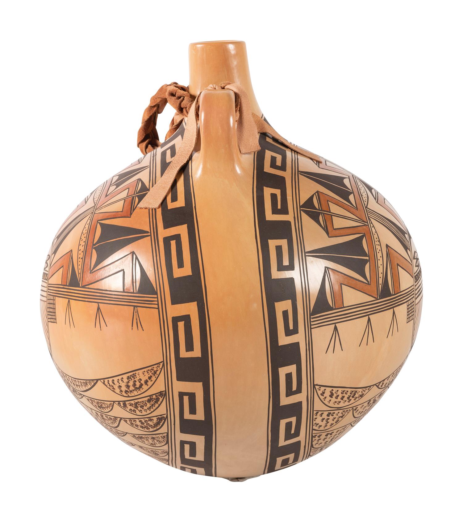 Large Pottery Canteen, with Pahlik Mana