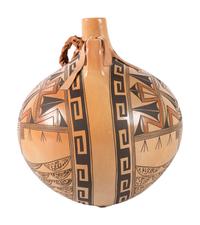 Large Pottery Canteen, with Pahlik Mana