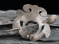Navajo Stamped Silver Hair Pin/Barrette