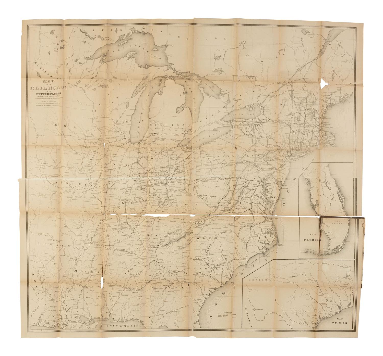 [MAPS & ATLASES]. "Maps. Andrews Report." [ With: ] "Maps. Gibbon's Report."