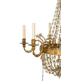 A Regency Style Giltwood Chandelier