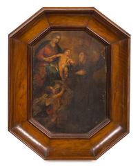 Artist Unknown, (Italian, 17th Century), Madonna in Glory with a Franciscan Saint