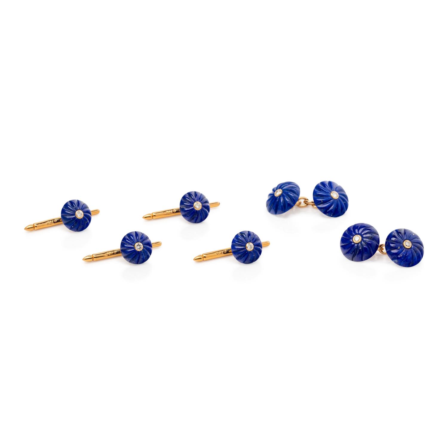 TRIANON, LAPIS LAZULI AND DIAMOND DRESS SET