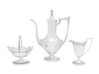 An American Silver Three-Piece Coffee Service