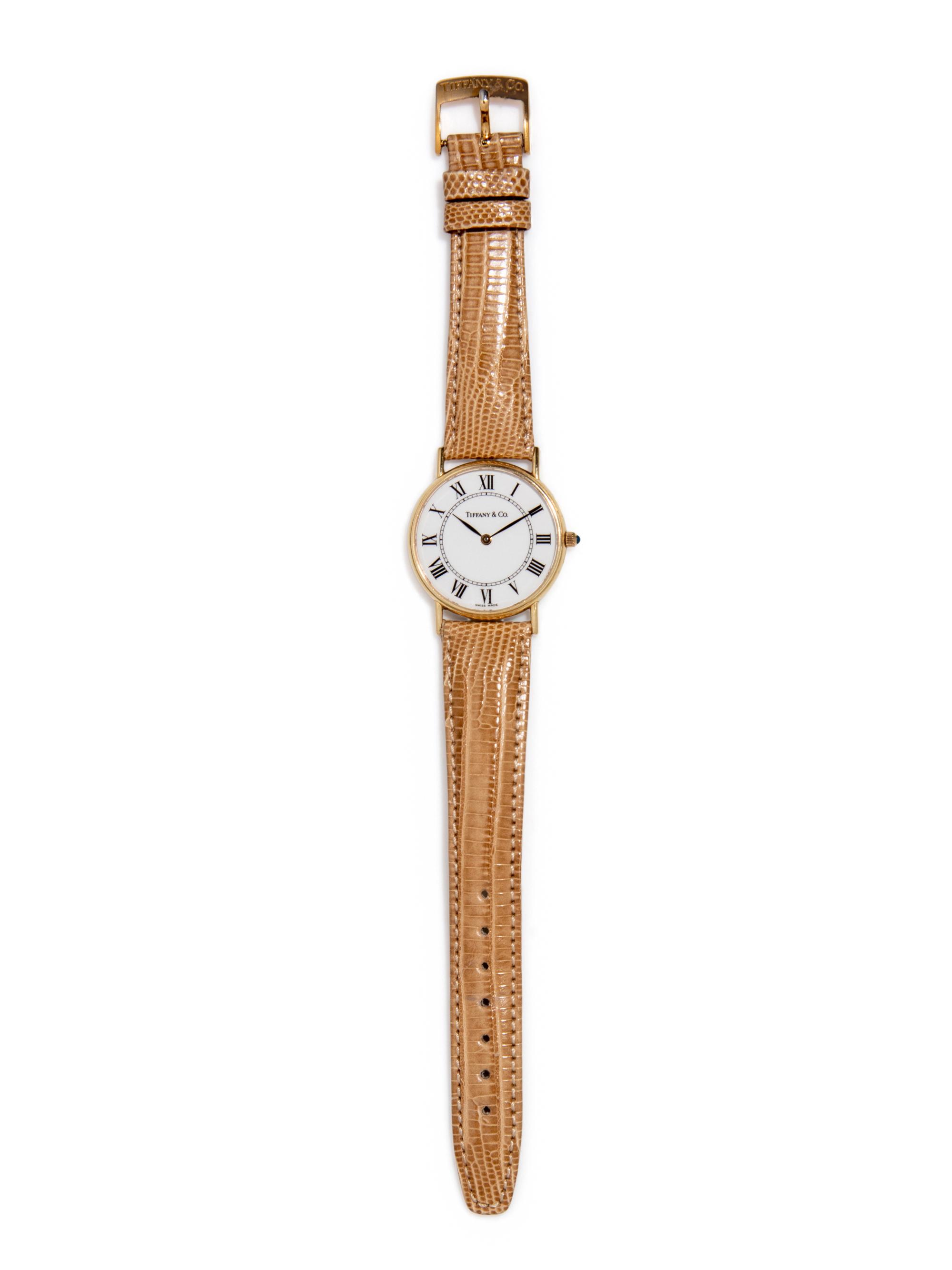 TIFFANY & CO., YELLOW GOLD WATCH