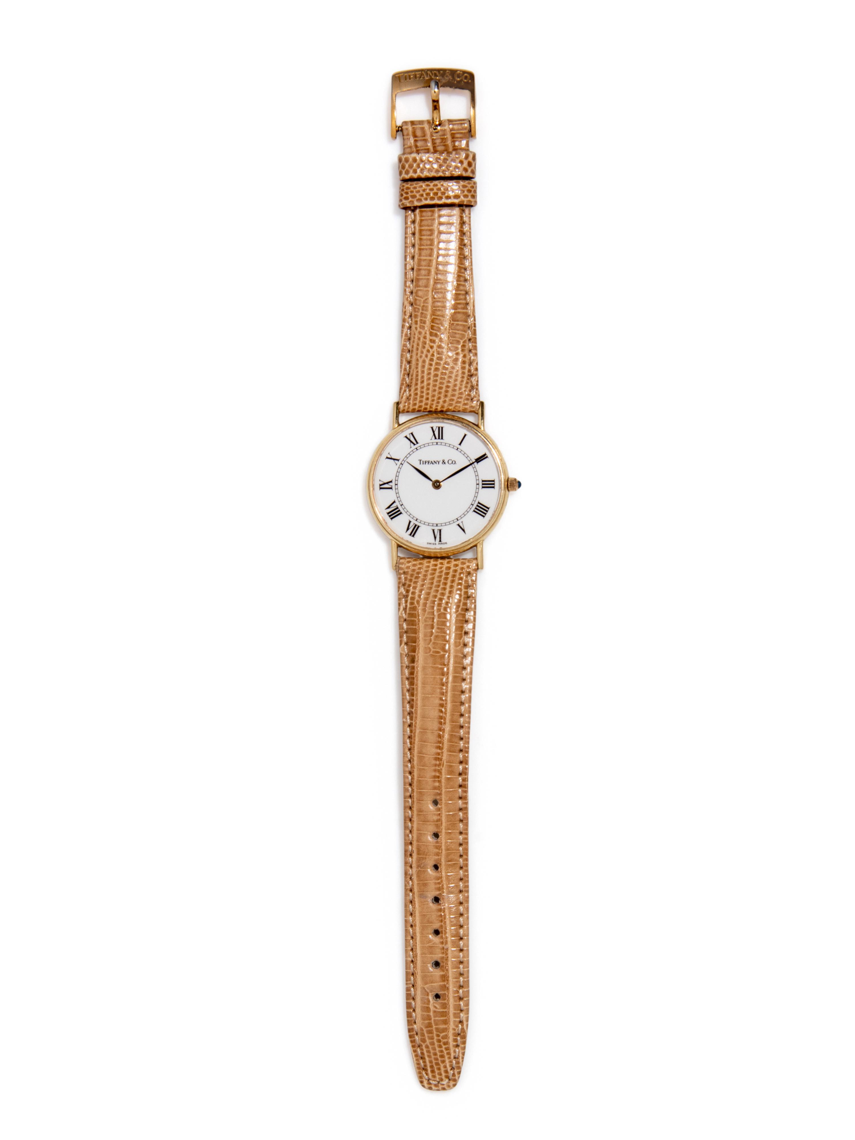 TIFFANY & CO., YELLOW GOLD WATCH