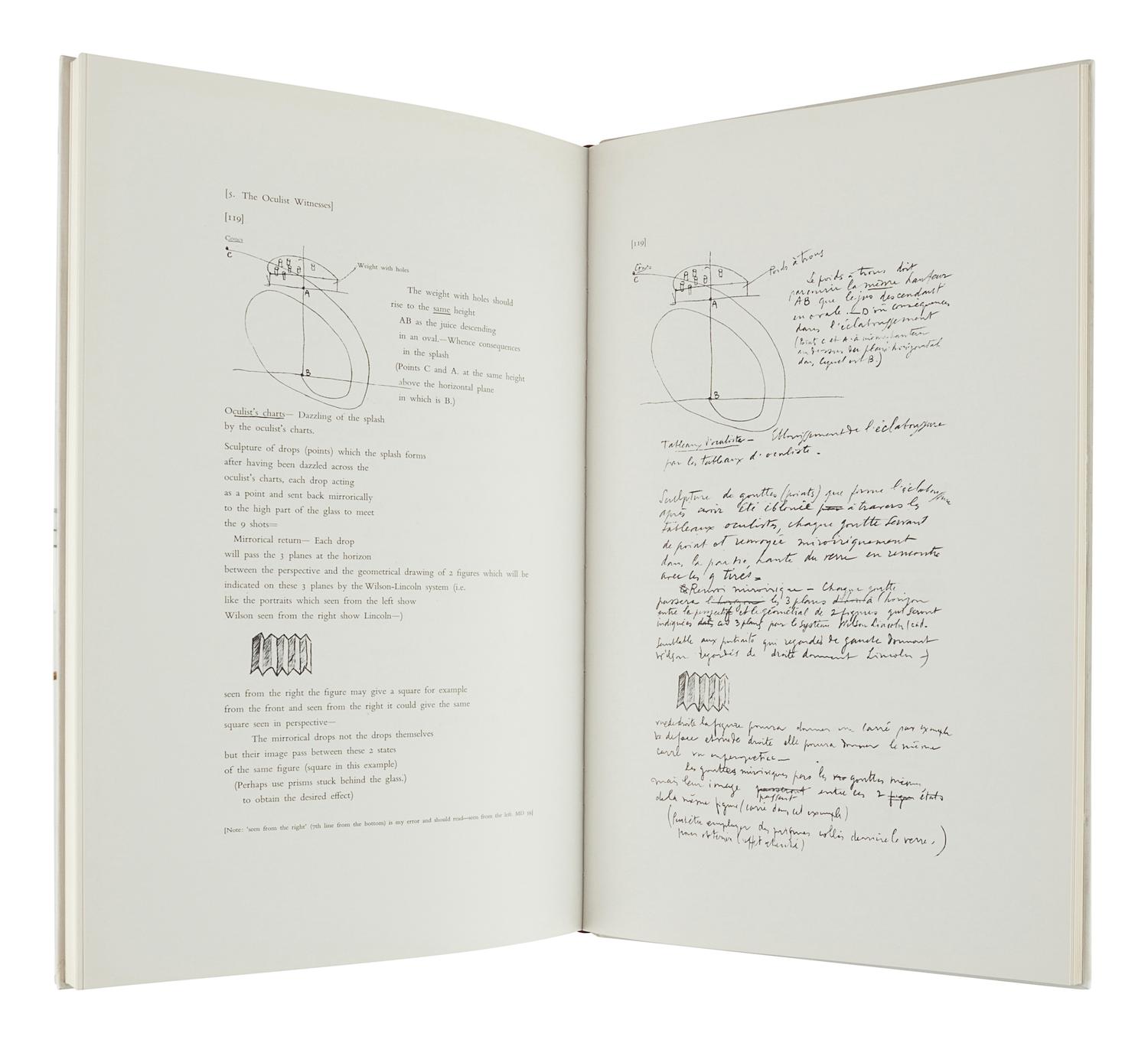 [DUCHAMP, Marcel (1887-1968)]. SCHWARZ, Arturo, editor. Notes and Projects for The Large Glass. New York: Harry N. Abrams, Inc., 1969.