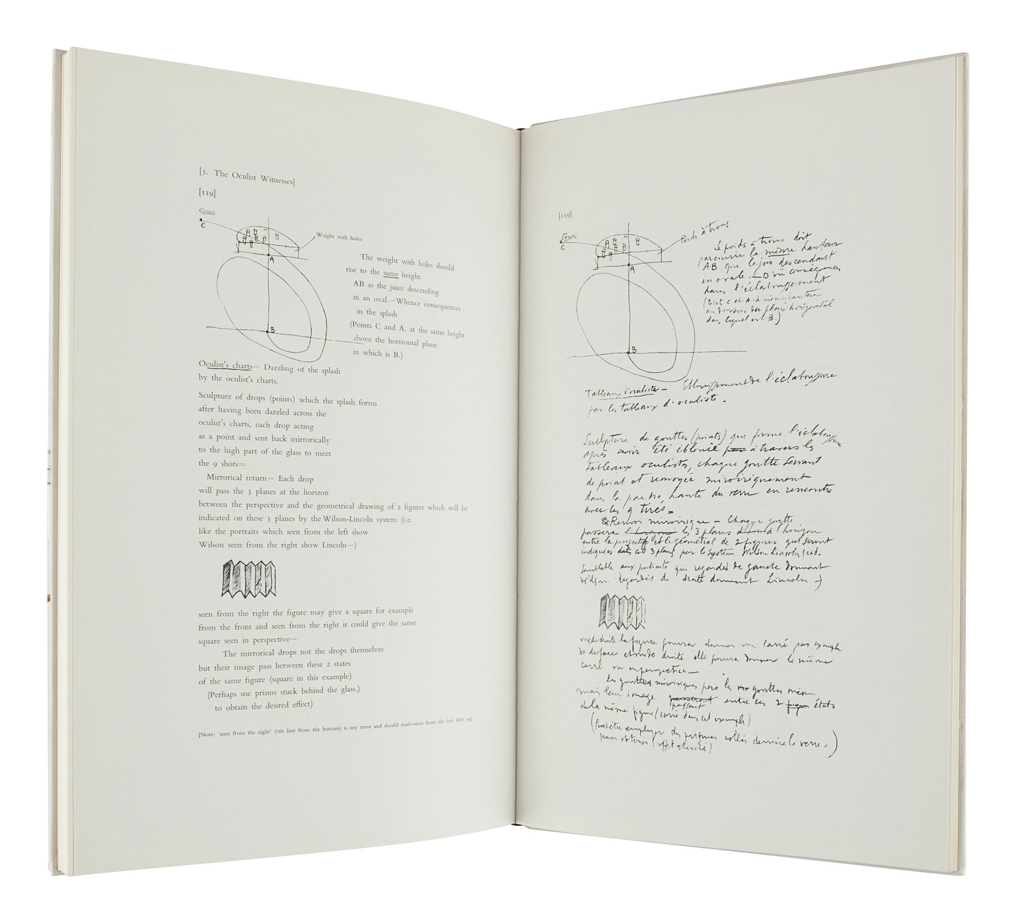 [DUCHAMP, Marcel (1887-1968)]. SCHWARZ, Arturo, editor. Notes and Projects for The Large Glass. New York: Harry N. Abrams, Inc., 1969.