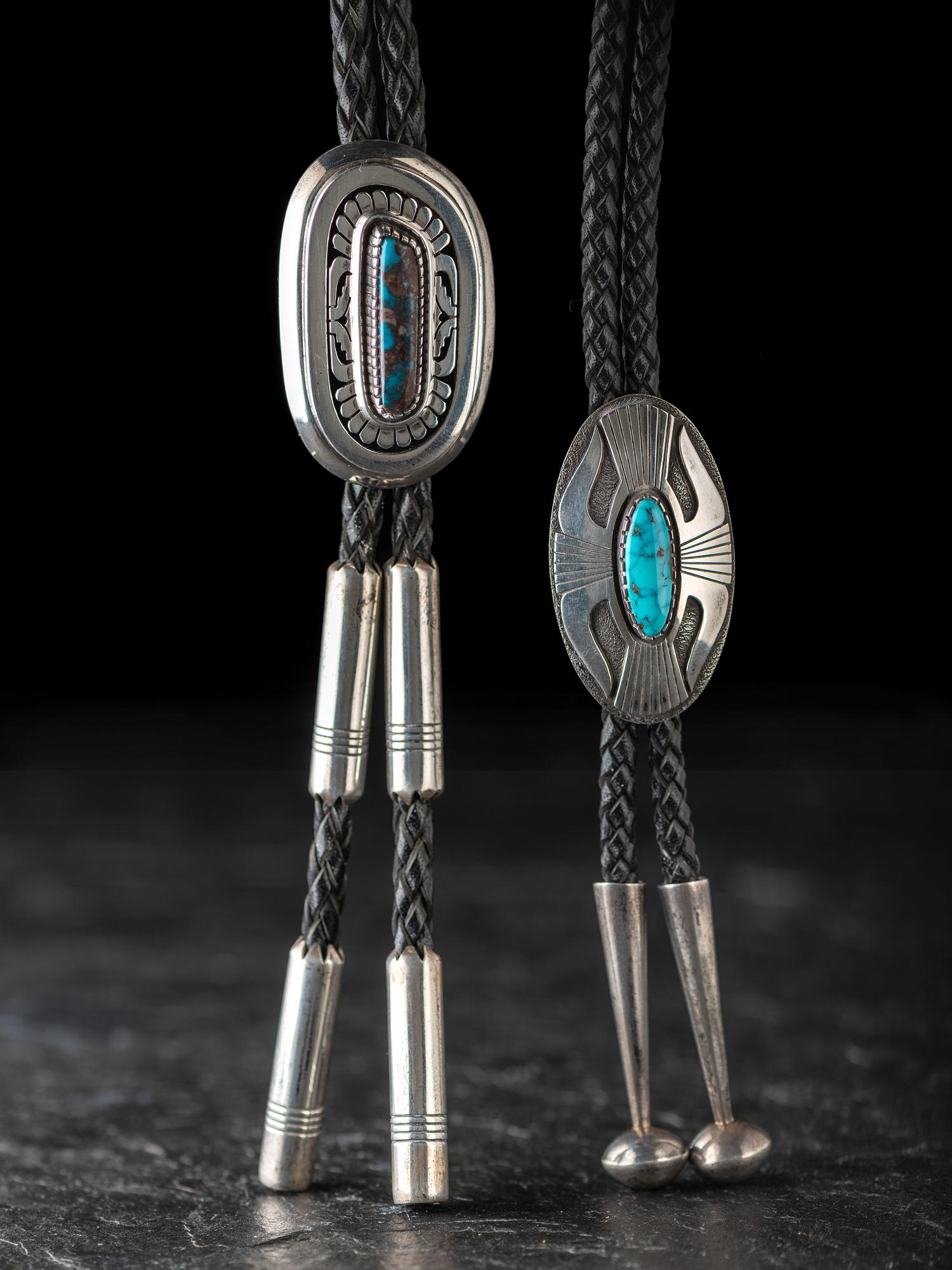 Sterling Silver and Turquoise Bolo Ties