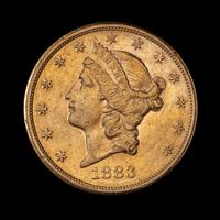 A United States 1883-S Liberty Head $20 Gold Coin