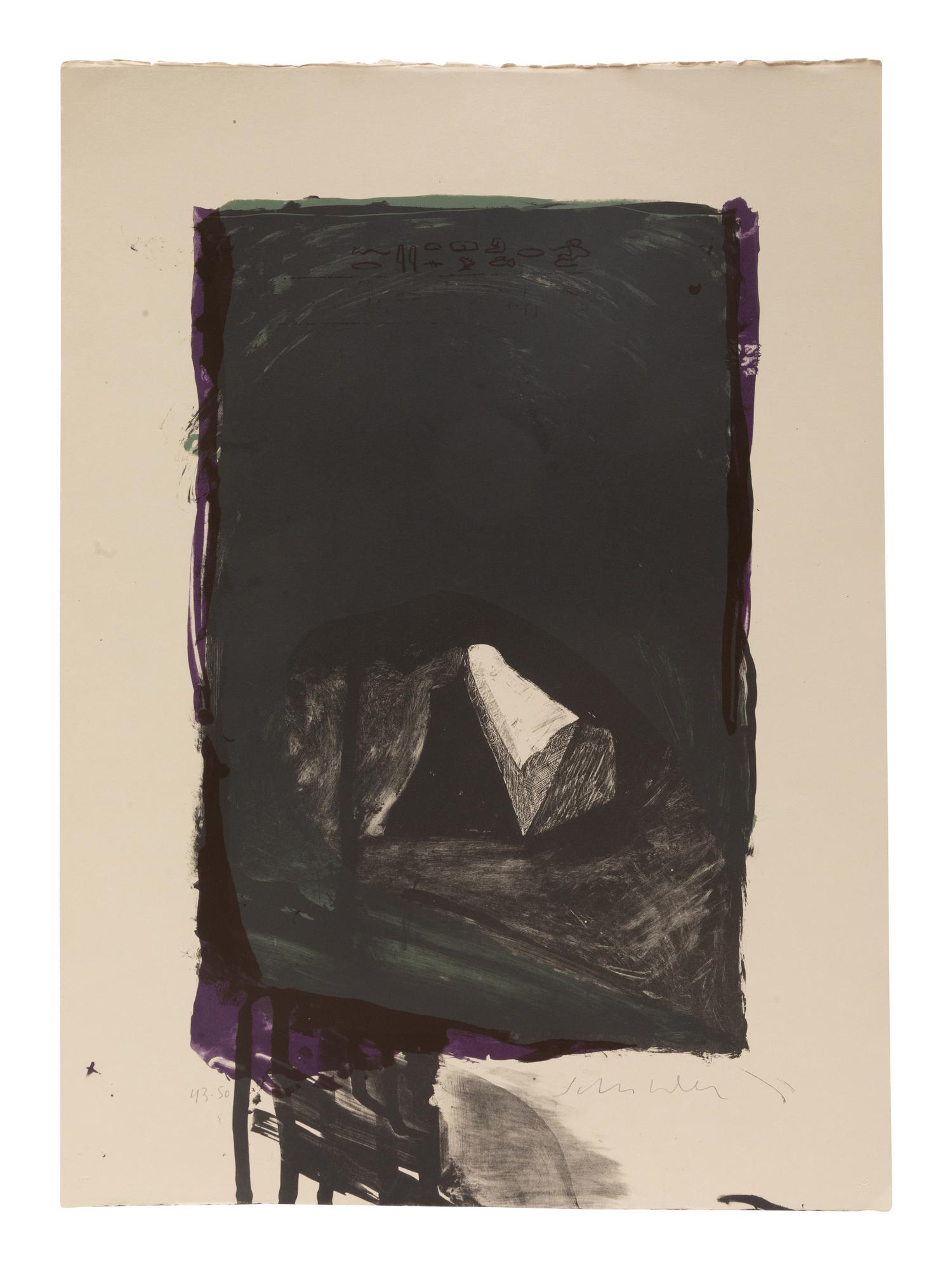 Three Works: The Sarcophagus (State I) , edition 12/150; First Mystery, edition 43/50; Action Shaman, double-sided test proof (unsigned)