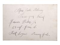 [BUFFALO SOLDIERS] -- [LATE INDIAN WARS]. Cabinet card of African American soldier Hiram Baker, Jr., Company L, 25th Infantry. [Denver, CO]: n.d.