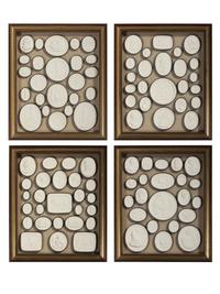 Four Framed Groups of Grand Tour Plaster Intaglios
