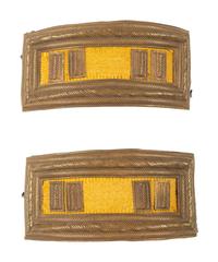 Civil War Smith Patent captain of cavalry shoulder straps.