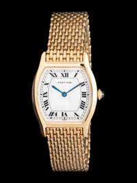 CARTIER, 18K YELLOW GOLD 'TORTUE' WATCH