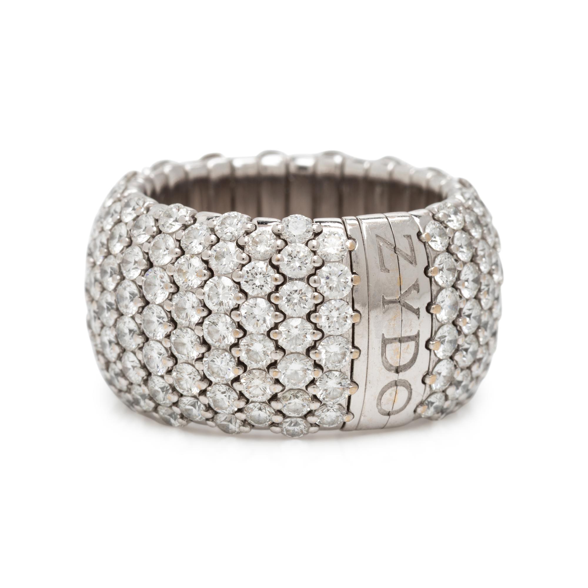 Zydo, Diamond and White Gold Flexible Ring
