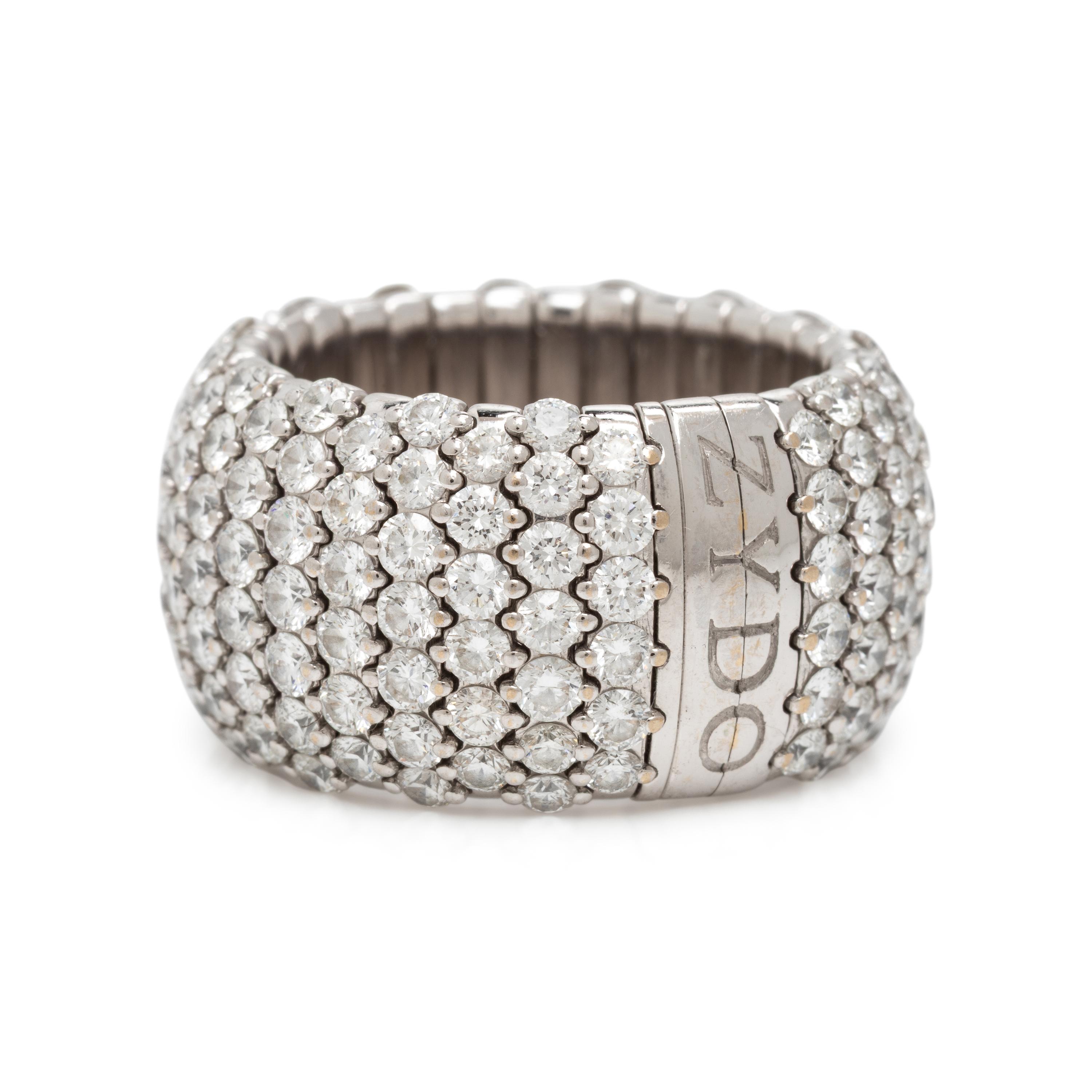 Zydo, Diamond and White Gold Flexible Ring