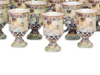 A Set of Twenty-One MacKenzie-Childs MacLachlan Ceramic Mugs