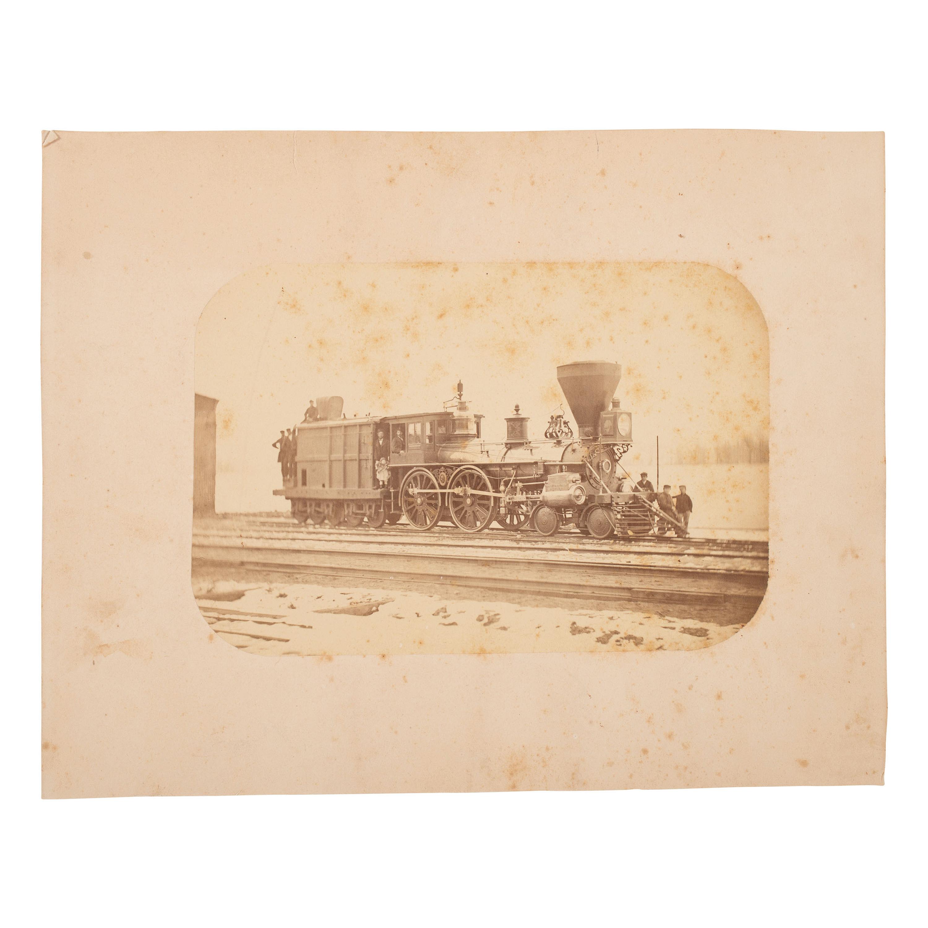 [Early Photography] G roup of 24 Photographs and Ephemera with Railroad Interest
