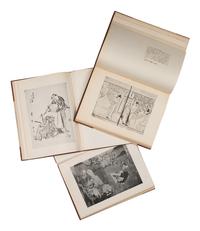 [UKIYO-E] A group of old reference works about Japanese Ukiyo-e, comprising: