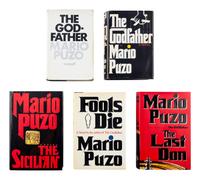PUZO, Mario (1920-1998). A group of 5 works by Puzo, MOST FIRST EDITION, comprising: