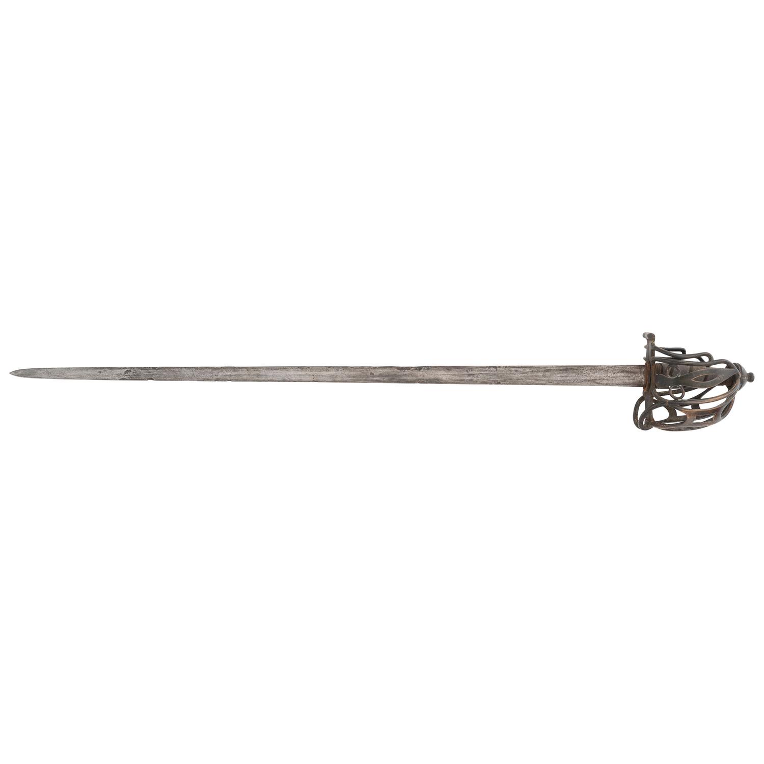 Scottish Brass Basket Hilted Broadsword