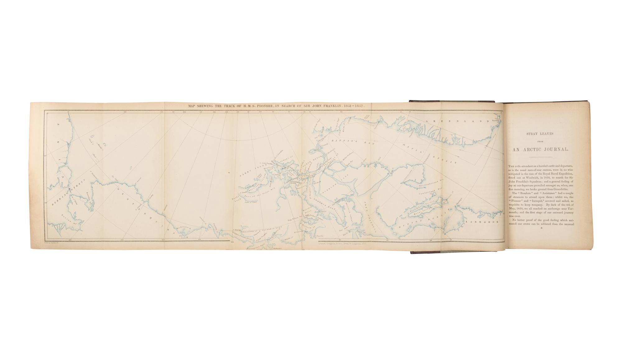 [FRANKLIN EXPEDITION]. A group of 9 works about Sir John Franklin's lost expedition and subsequent relief expeditions, including: