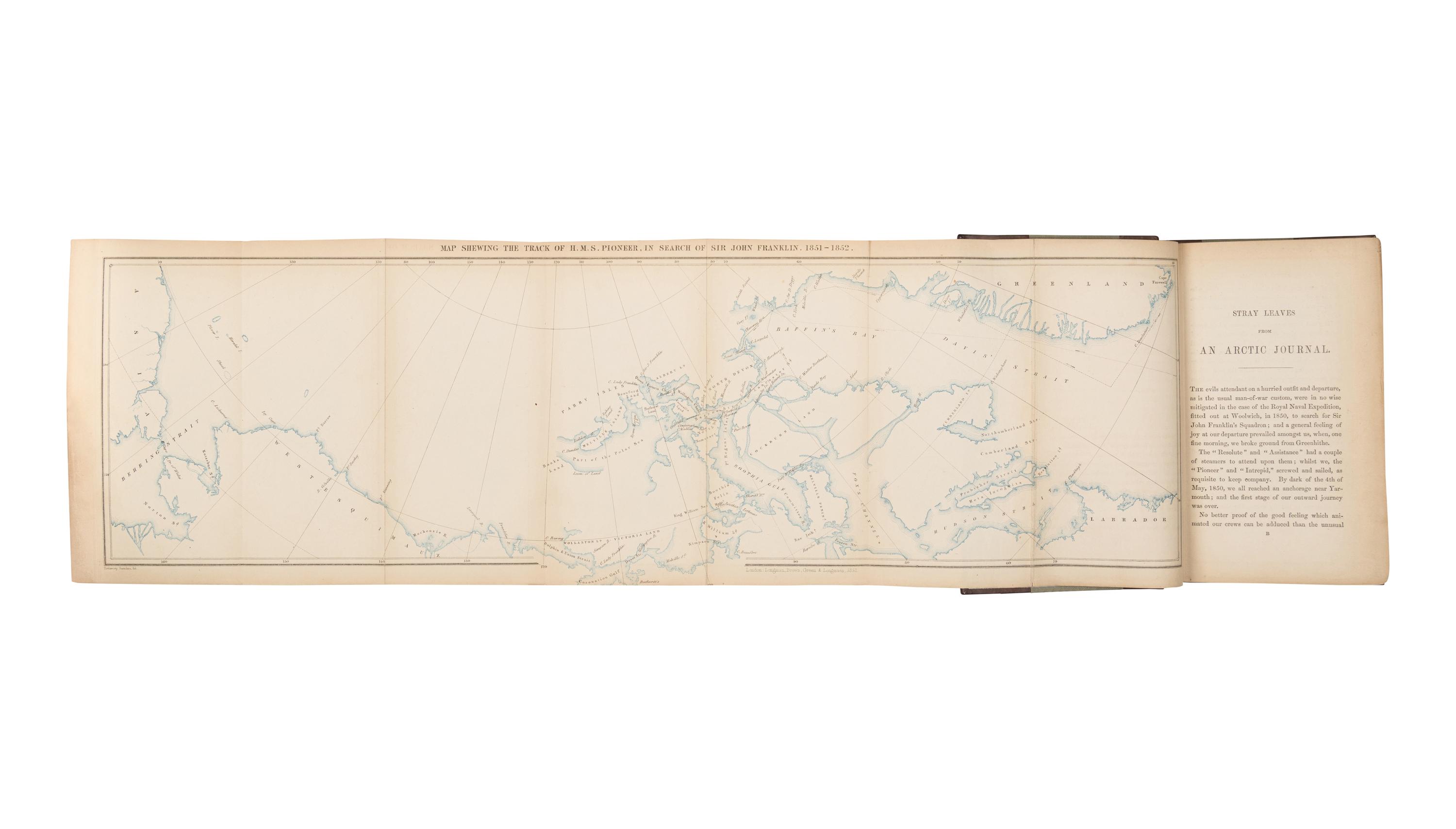 [FRANKLIN EXPEDITION]. A group of 9 works about Sir John Franklin's lost expedition and subsequent relief expeditions, including: