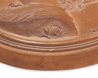 Jean-Baptiste Nini (Italian, 1717-1786), A Terracotta Portrait Medallion Of Benjamin Franklin