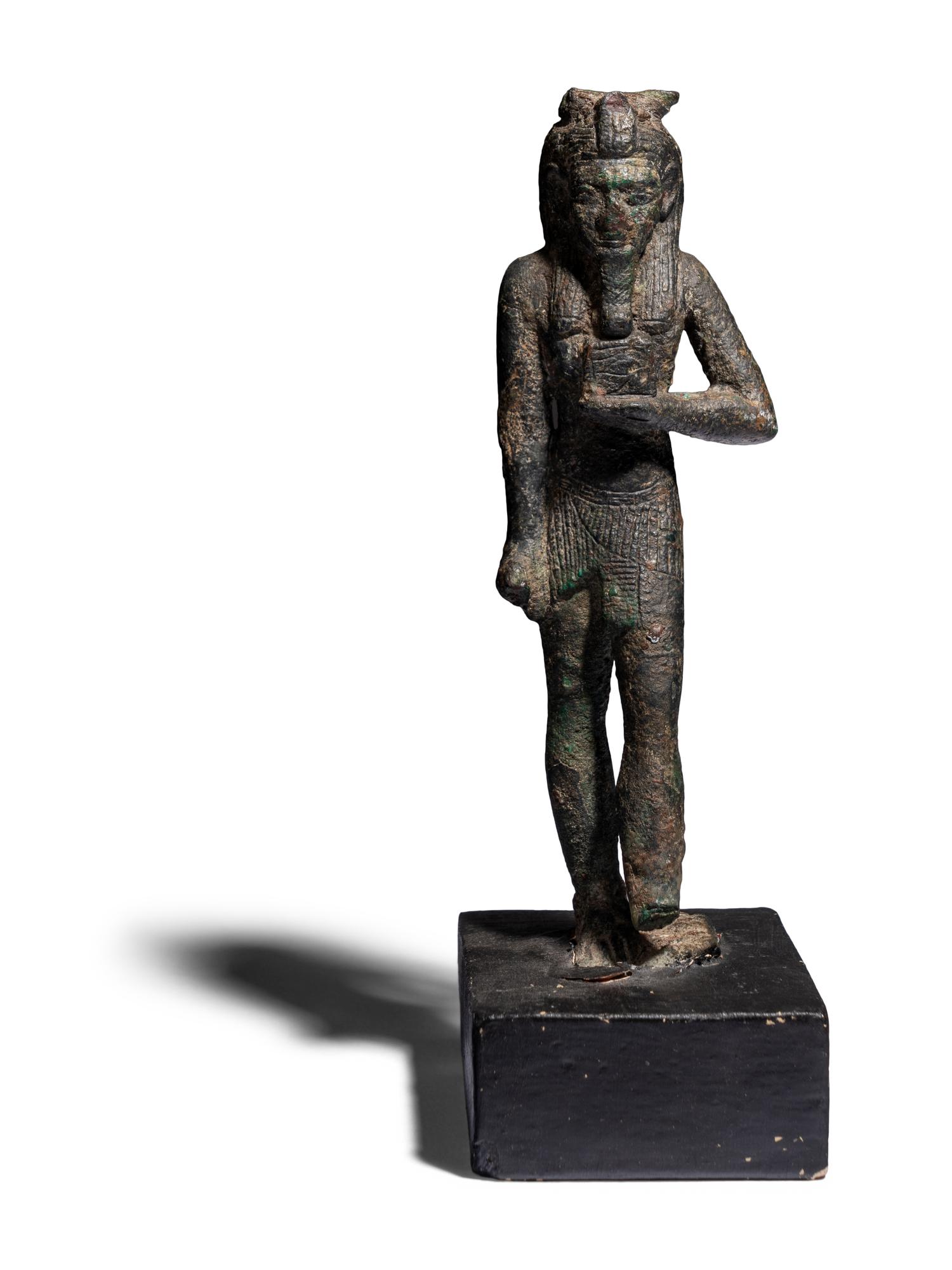 An Egyptian Bronze Figure