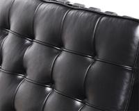 Pair of Barcelona-Style Chairs and Ottomans