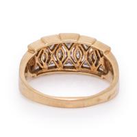 Diamond and Yellow Gold Ring