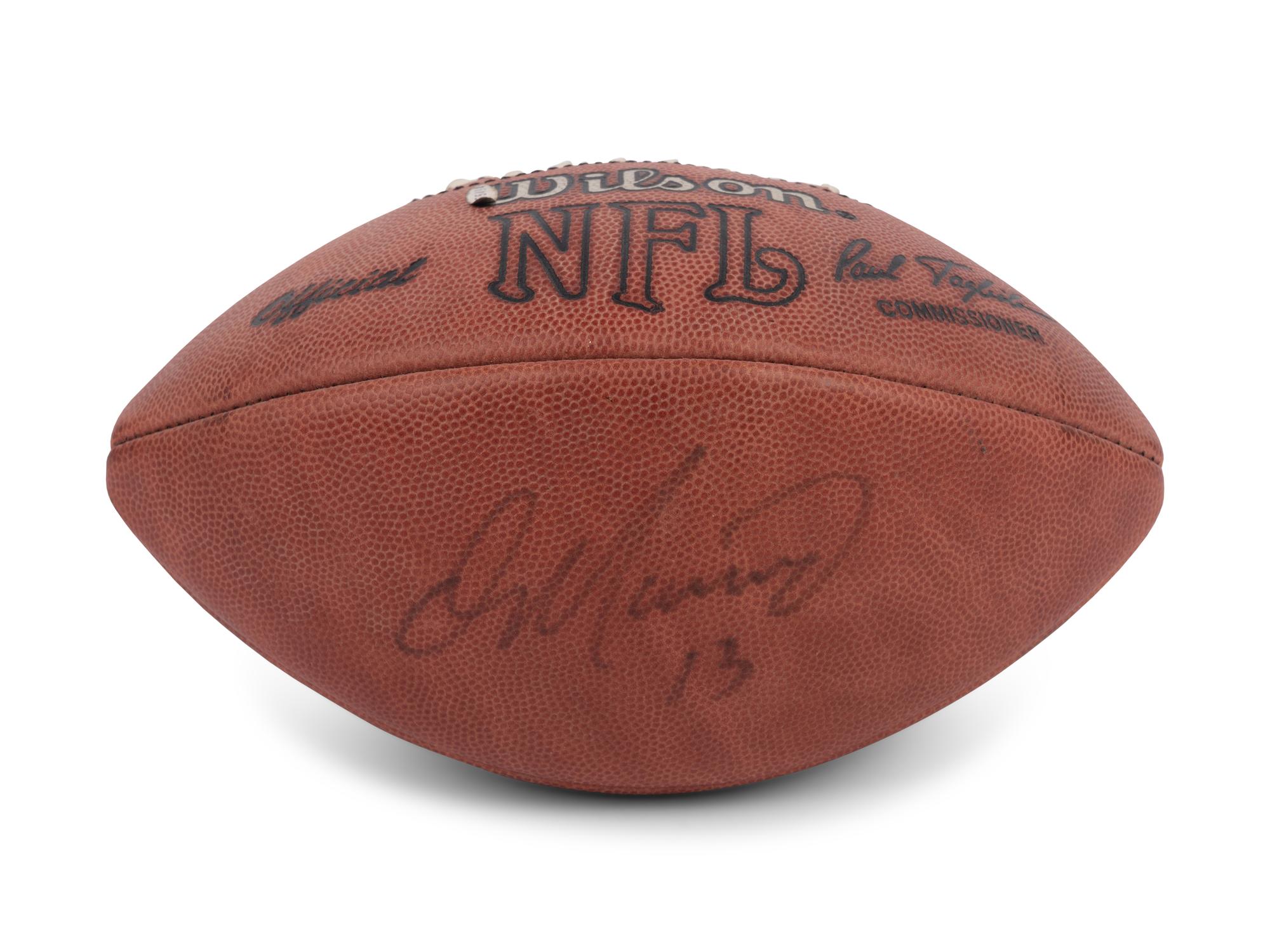 A Dan Marino Signed Autograph Wilson NFL Football (Beckett Authentication Services BAS Certified, Upper Deck Authenticated),