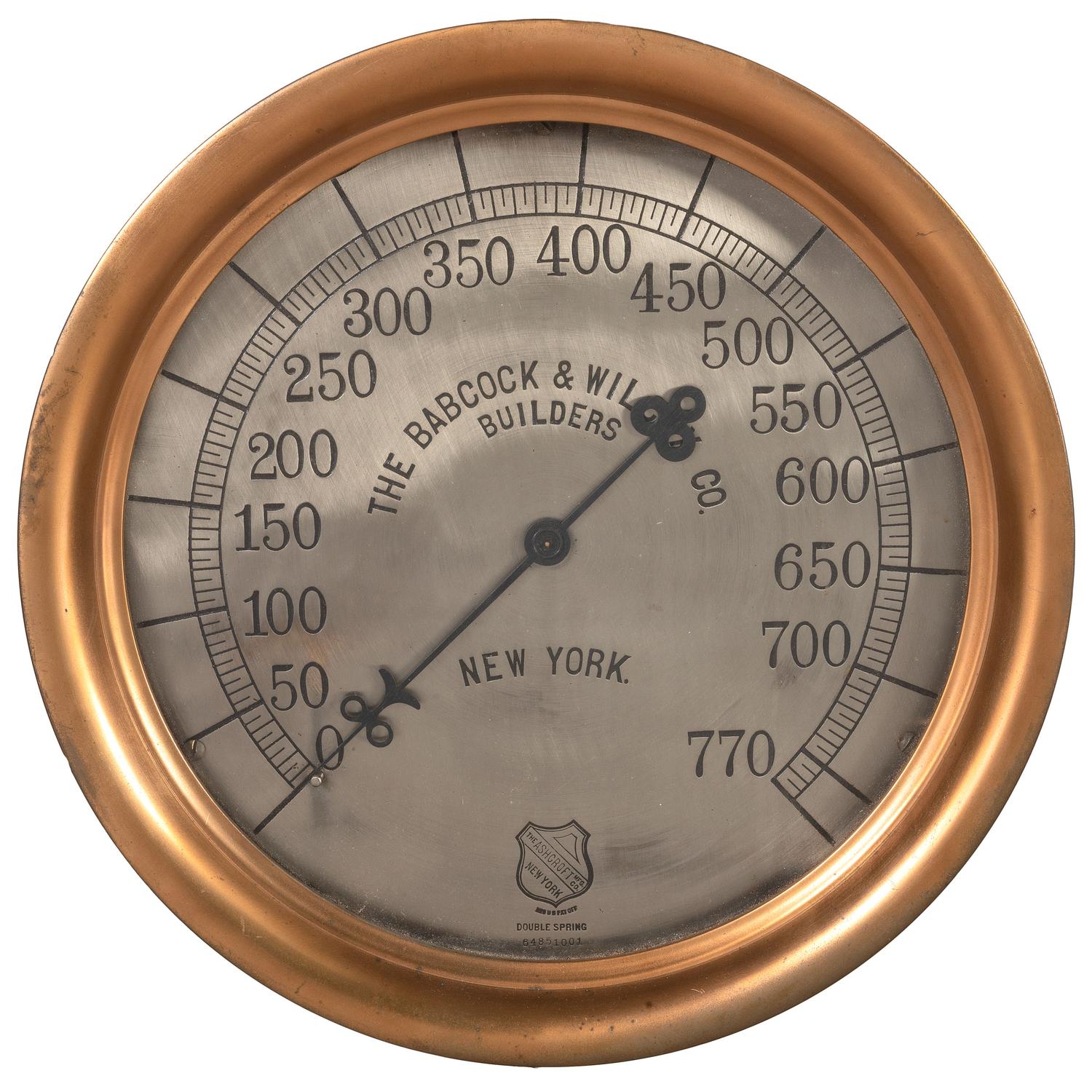 A Babcok & Wilcox Company Double Spring Gauge